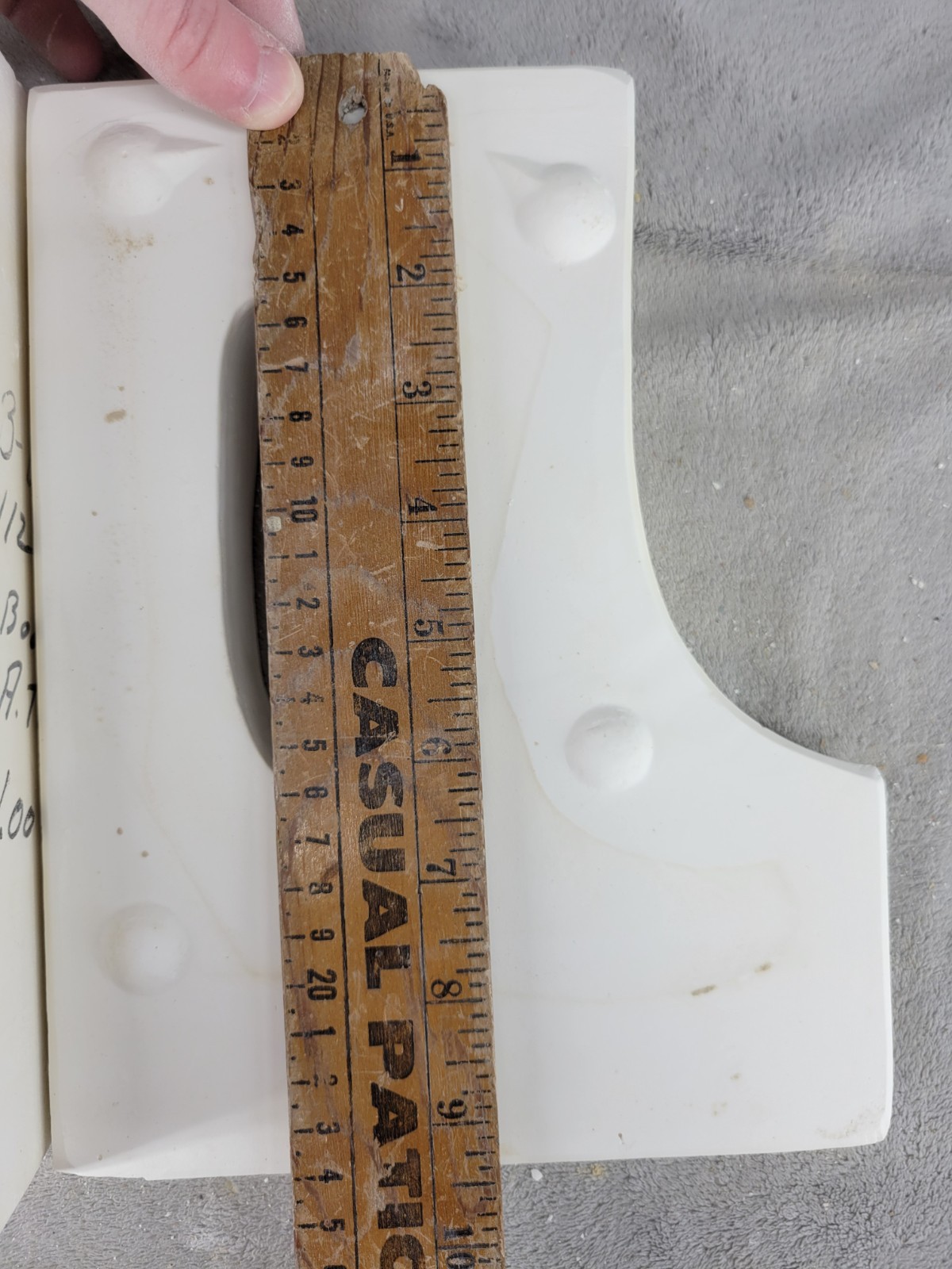 Vintage Ceramic Slip Casting Mold Cowboy Boot Plaque