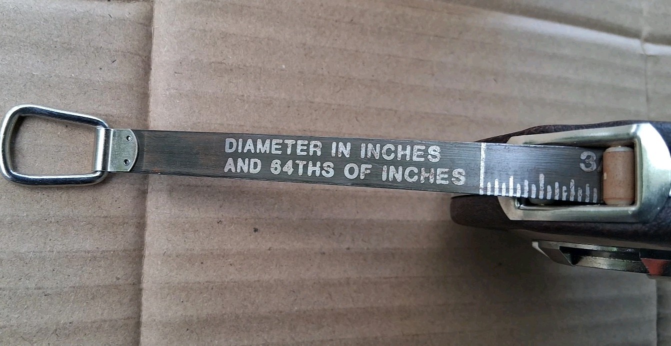 Lufkin 120PN Steel Diameter Tape Measure: 1/64" Grad, 3/8" Wide, 240" Measure