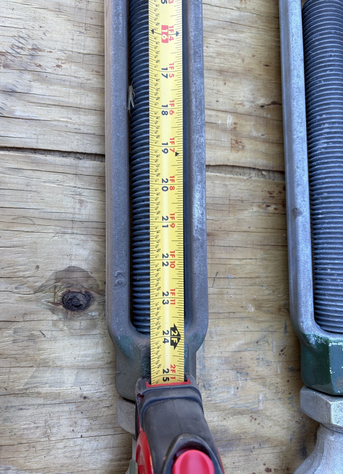 Green Pin Turnbuckle 1 1/2” x 24” Turnbuckle, eye-jaw end-fitting, 9.71 Ton load