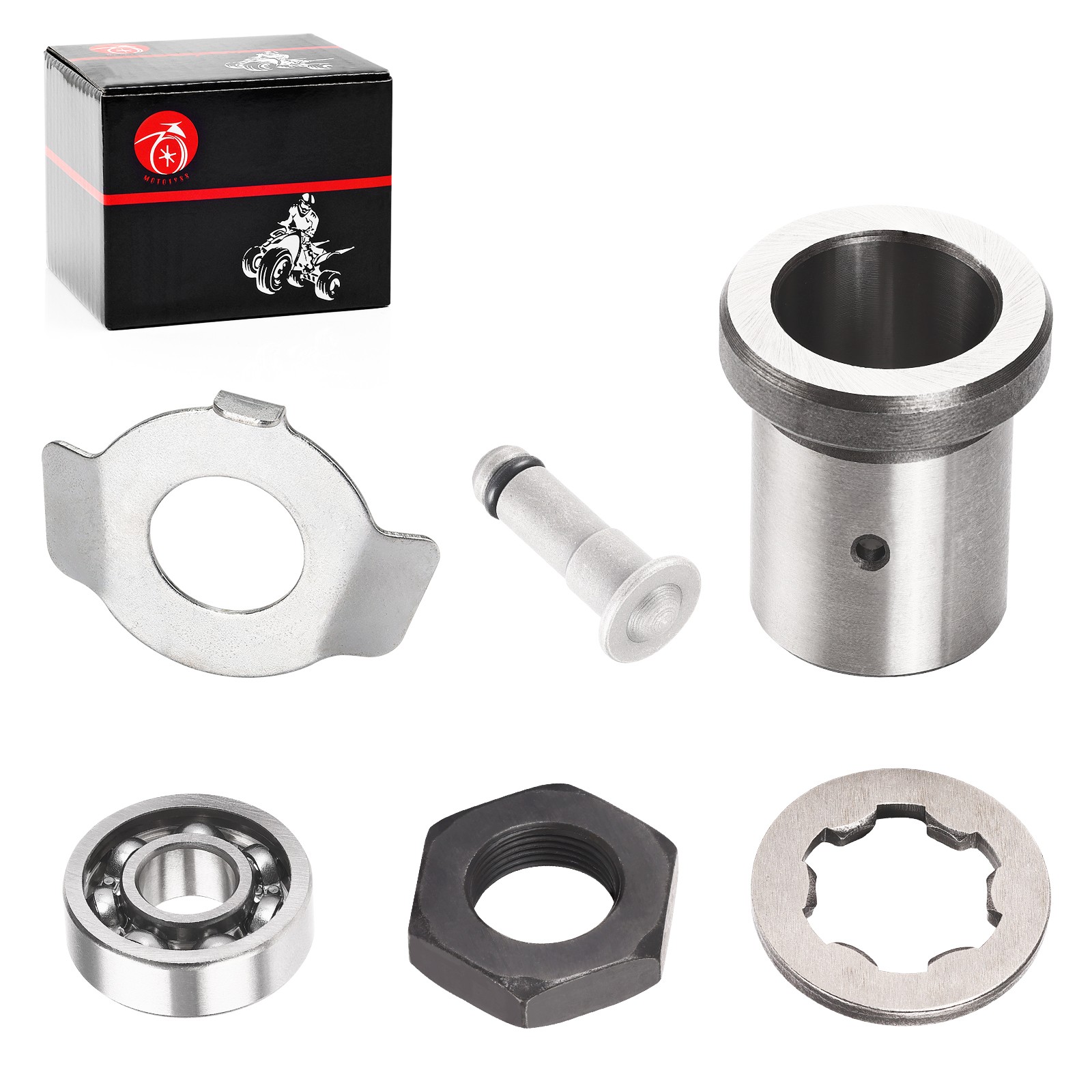 Front Sprocket Lock Nut w/ Washer Fit for Yamaha 1987-2004 Warrior 350 YFM350X