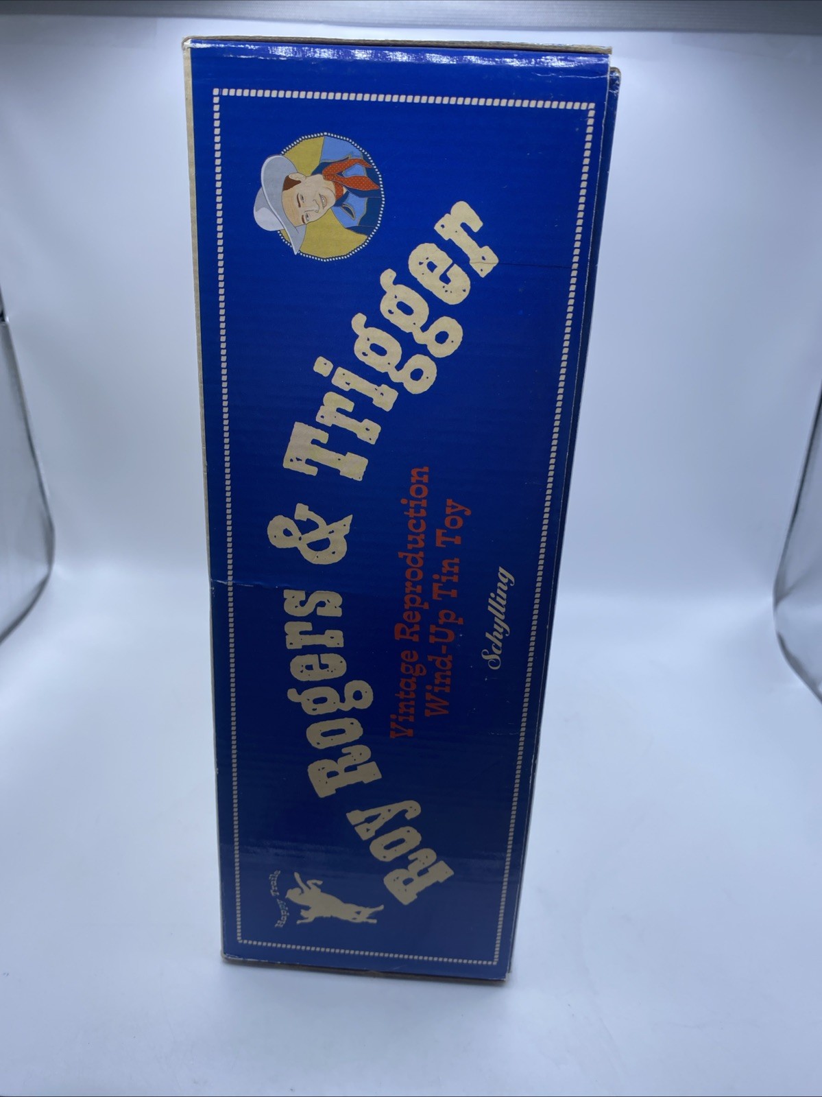 Roy Rogers And Trigger Wind Up Toy Vintage Reproduction Schilling Cowboy-READ