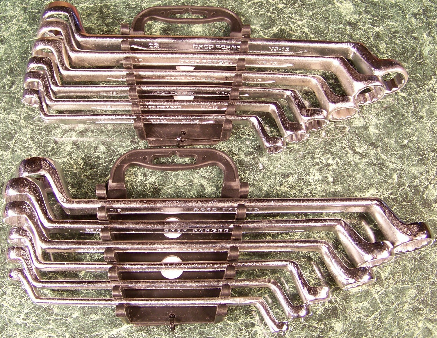 12pc DEEP Double OFFSET BOX WRENCH SAE and METRIC CRV Chrome Vanadium Steel big1