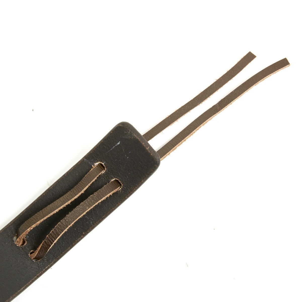 British WWI & WWII SMLE Enfield Leather Rifle Sling- Dated, Manufacturer Stamp