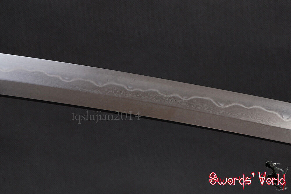 Folded 1095 Carbon Steel Clay Tempered Bare Blade For Japanese Samurai Katana