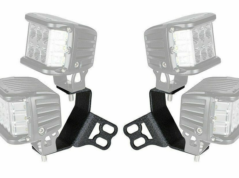 [SR] A Pillar Dual LED Light Pod Mount bracket 14-up Polaris RZR XP 900 570 800