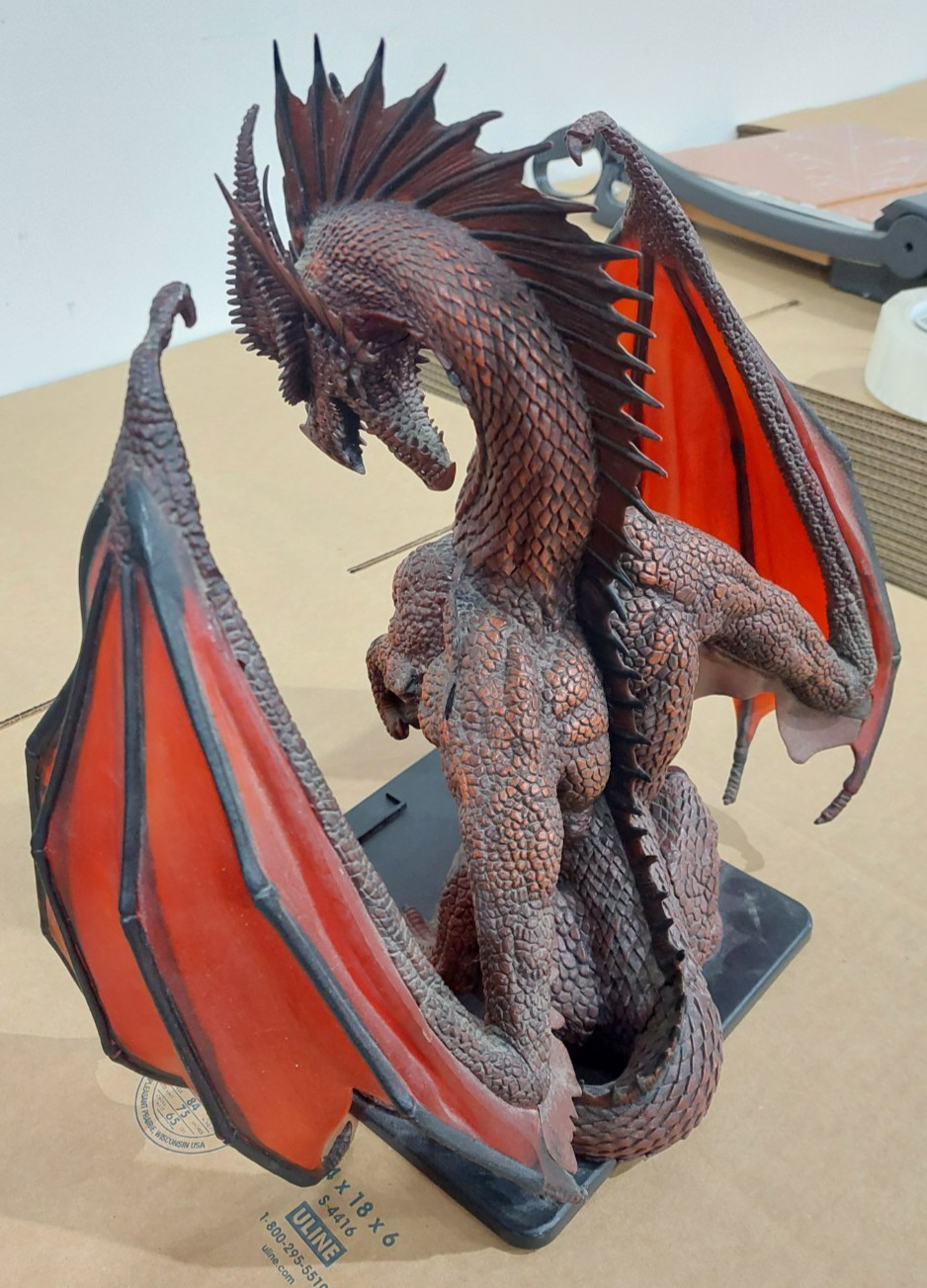 Dungeons & Dragons Icons Colossal Red Dragon Figure Limited Edition 2006 D&D