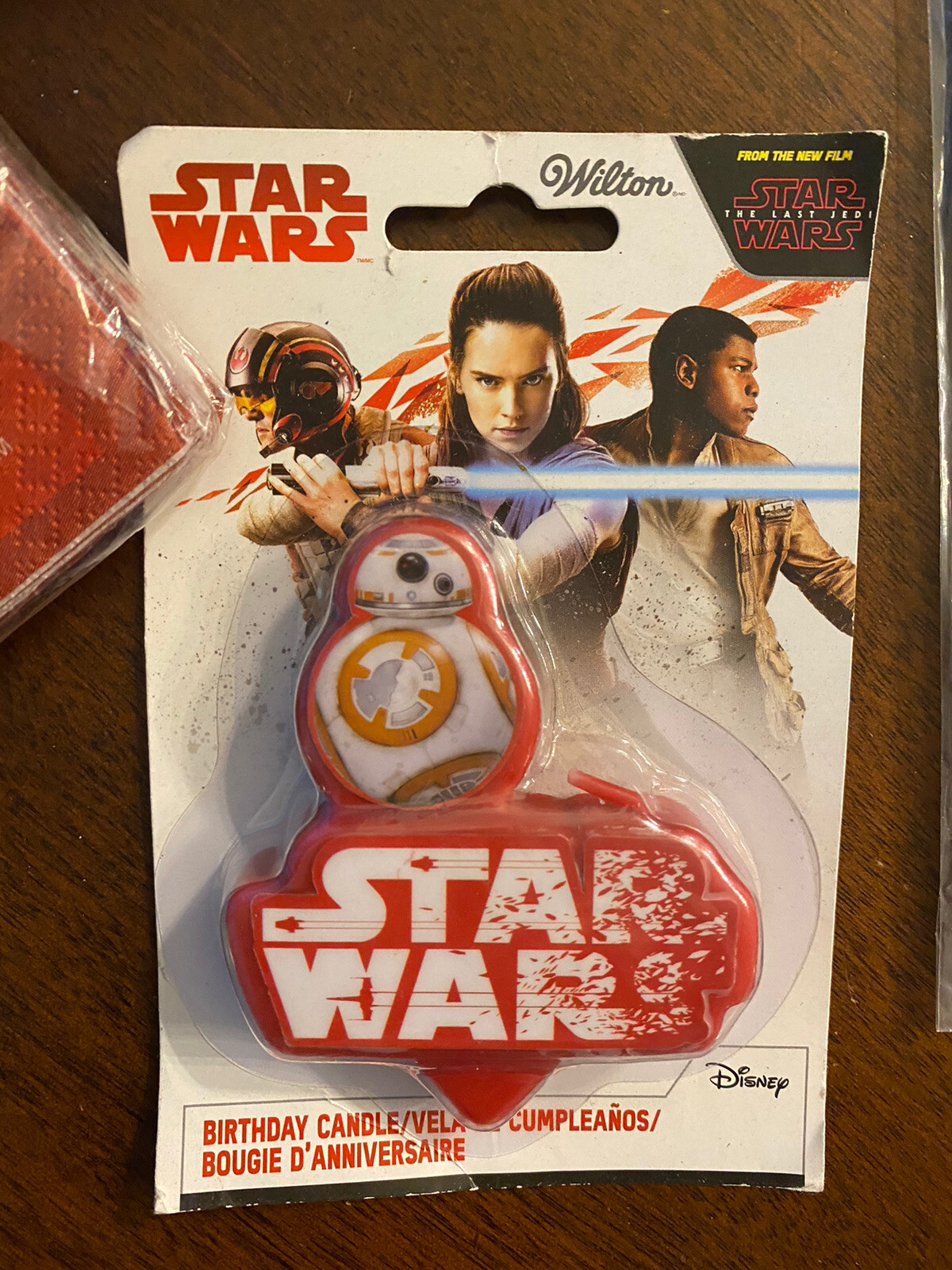 Lot of Disney Star Wars Party Supplies Napkins, Party Game, Candle NIP