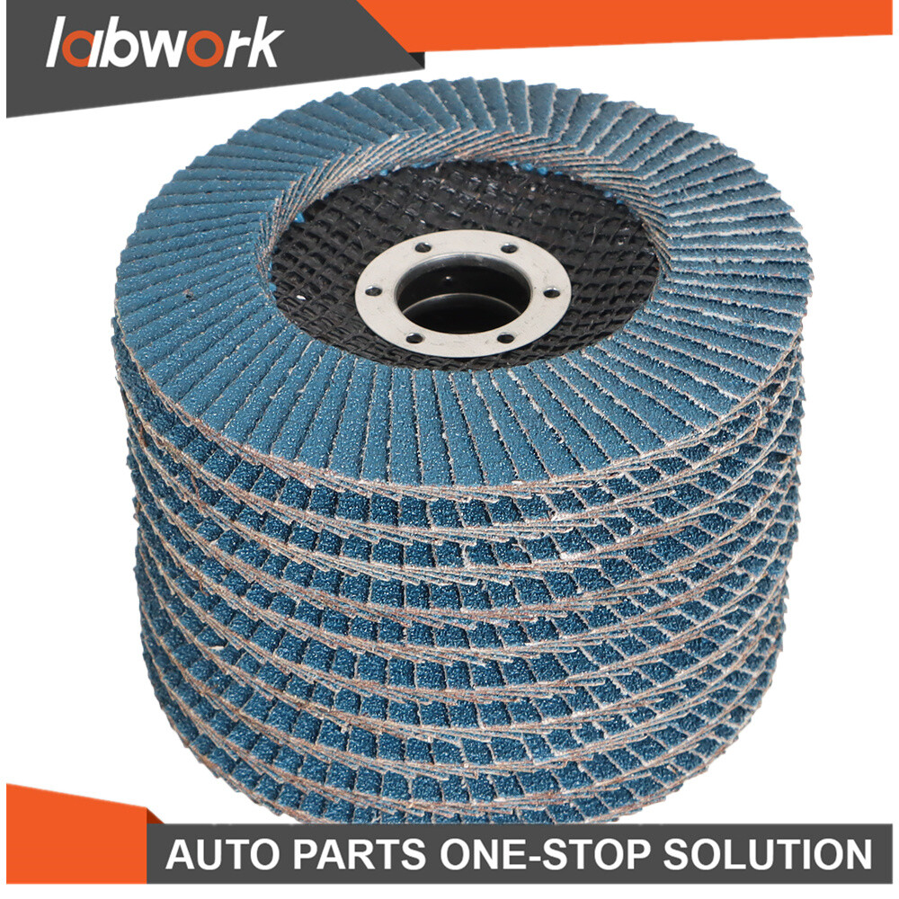 Labwork Premium Zirconia Flap Disc Sanding Grinding 100Pcs 4-1/2" X 7/8" 40 Grit