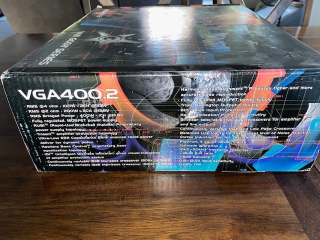 Soundstream Van Gogh VGA 400.2 Limited Edition New in the box RARE OLD SCHOOL