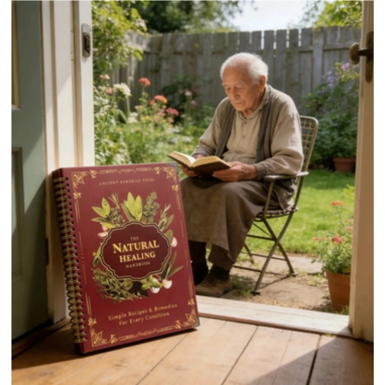 The Natural Healing Handbook Spiral Herbal Remedies Wellness Recipes Guide Gift