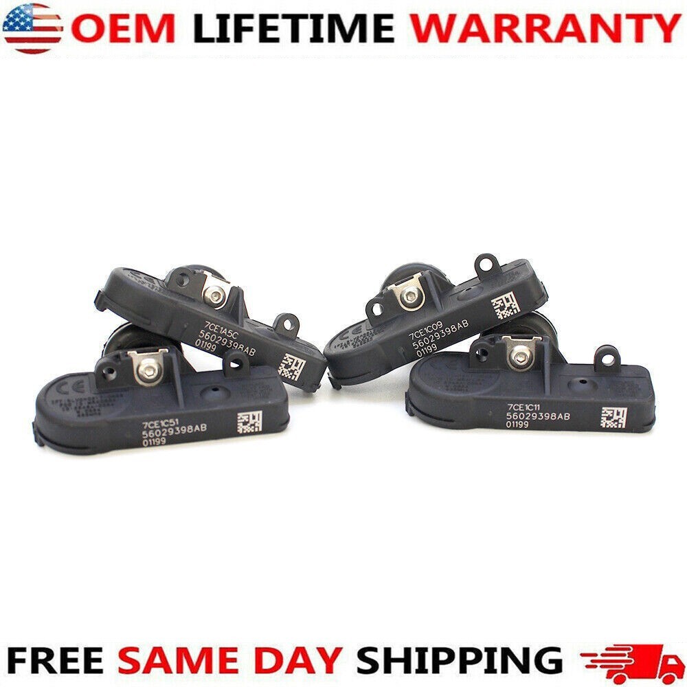 4PCS Genuine Tire Pressure Sensor TPMS OEM 56029398AB Dodge Chrysler Jeep RAM US
