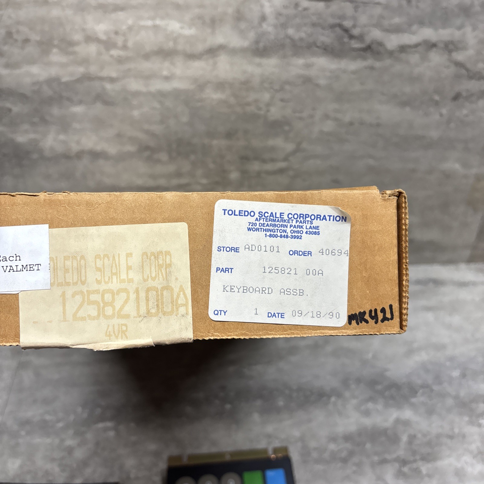 Mettler Toledo 12582100A Keyboard Assembly, New Old Stock