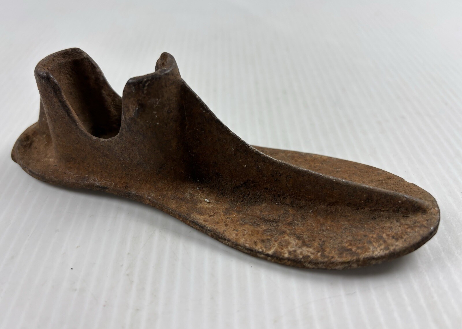 Cast Iron Cobbler Shoe Form Small Child Vintage Antique? 5.5” Small