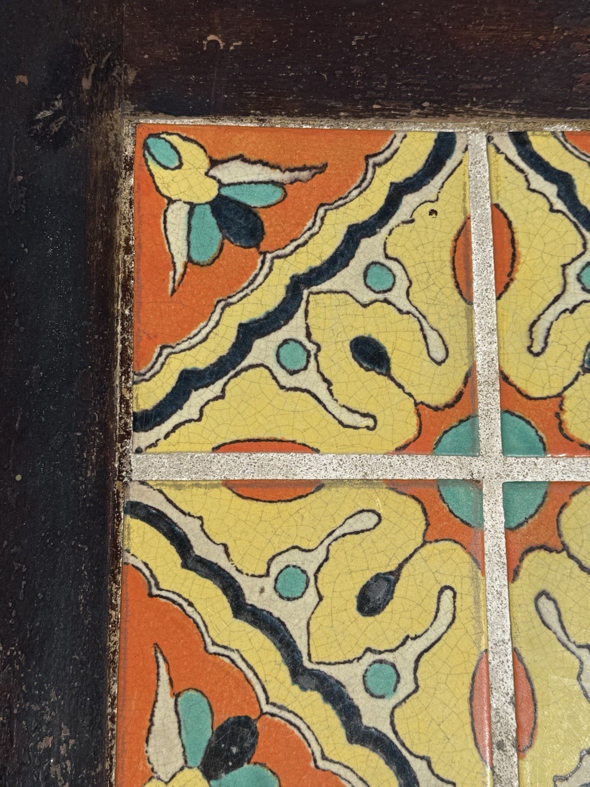 VINTAGE CALIFORNIA TILE TABLE SPANISH REVIVAL 1920s D&M TAYLOR MONTEREY ANTIQUE