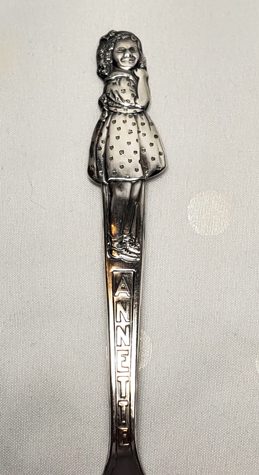 Carlton Silver Plate DIONNE Quints Quintuplets Sisters Girls Spoon 5 Set 1940’s