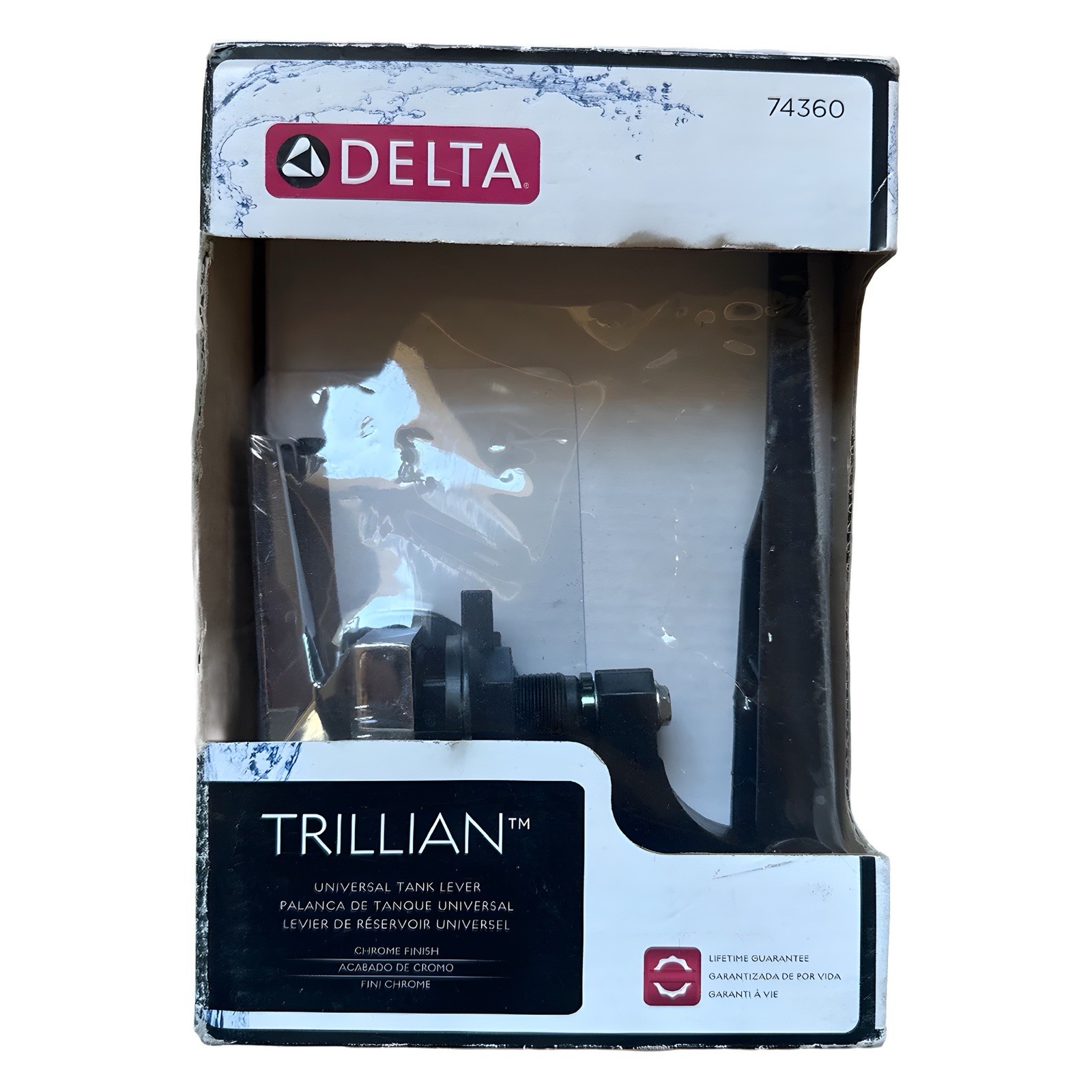 Delta Trillian 74360 Universal Toilet Tank Lever Chrome New Free Shipping