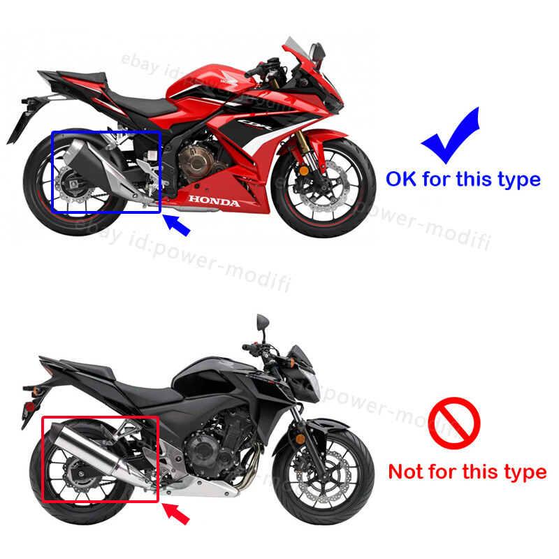 For Honda CBR500R CB500F 2016-2025 Connect 51MM Tips Motorcycle Exhaust Mid Pipe