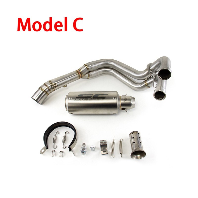 YZF R7 2021-2025 for Yamaha MT-07 Whole System Exhaust Header Pipe Muffler Tips