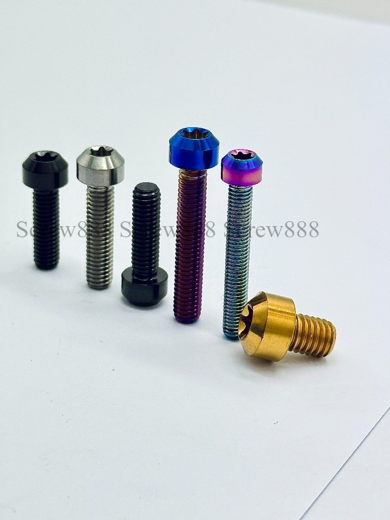 Titanium Bolt M8x10 15 20 25 30 35 40 45 50mm Round Torx T40 Head Screw Grade 5