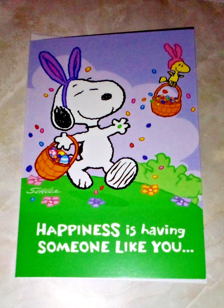 Peanuts Snoopy Happy Easter Greeting Card Hallmark Anyone