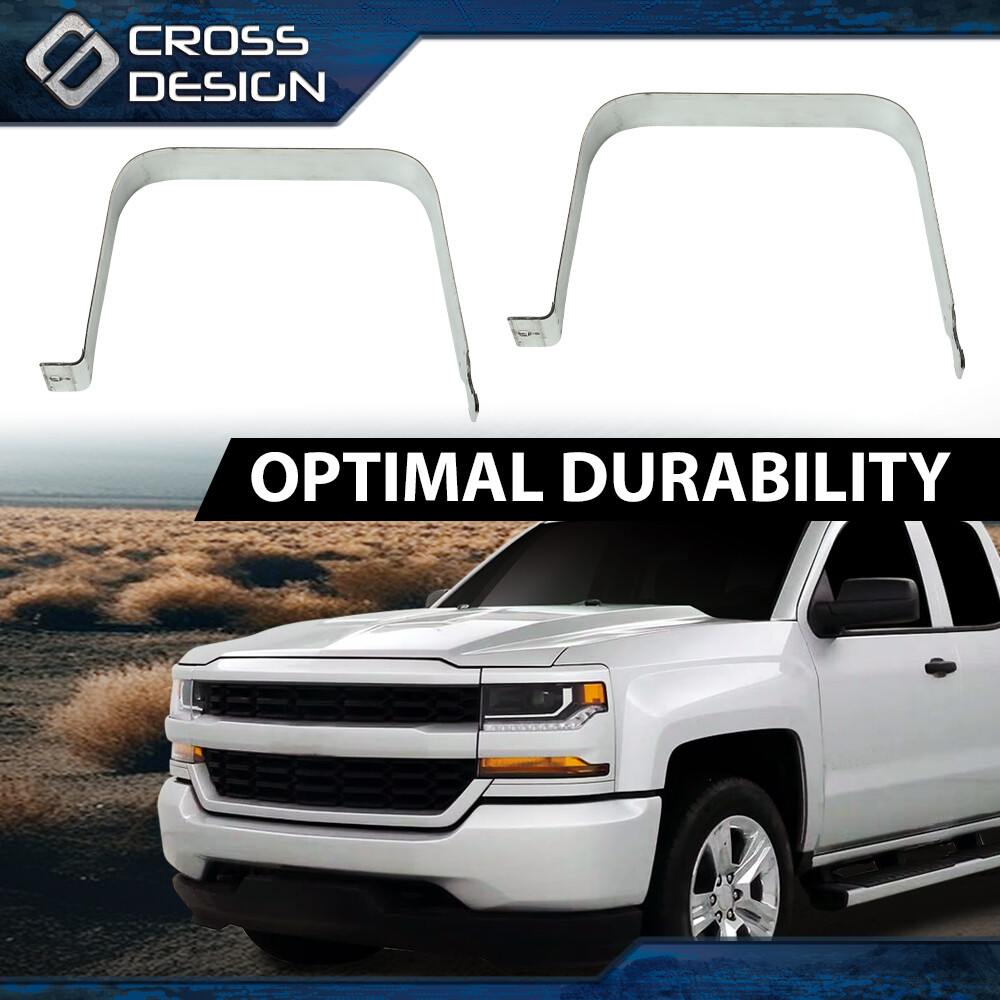 Pair Fuel Tank Straps Fit For 99-19 Chevy Silverado GMC Sierra 1500 2500 3500