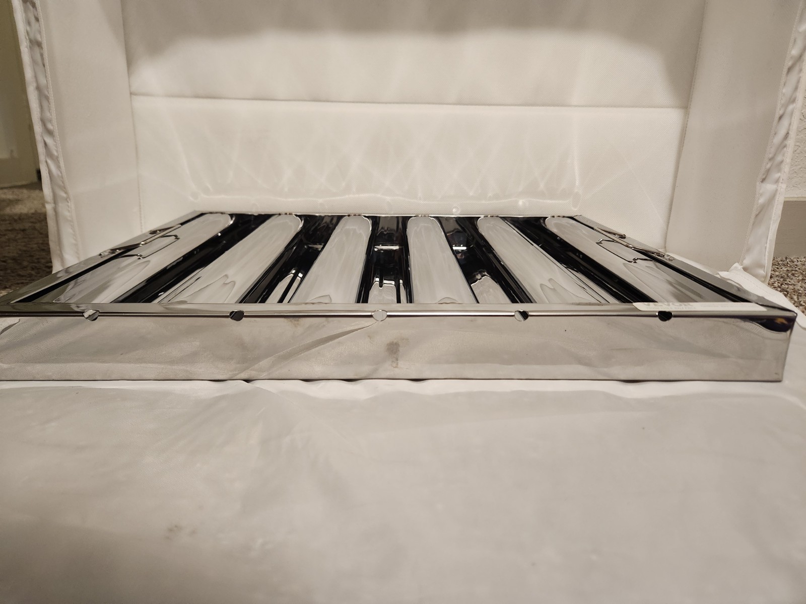 6PCS Commercial Hood Filters Stainless Steel 6 Grooves Range for Kitchen Exhaust