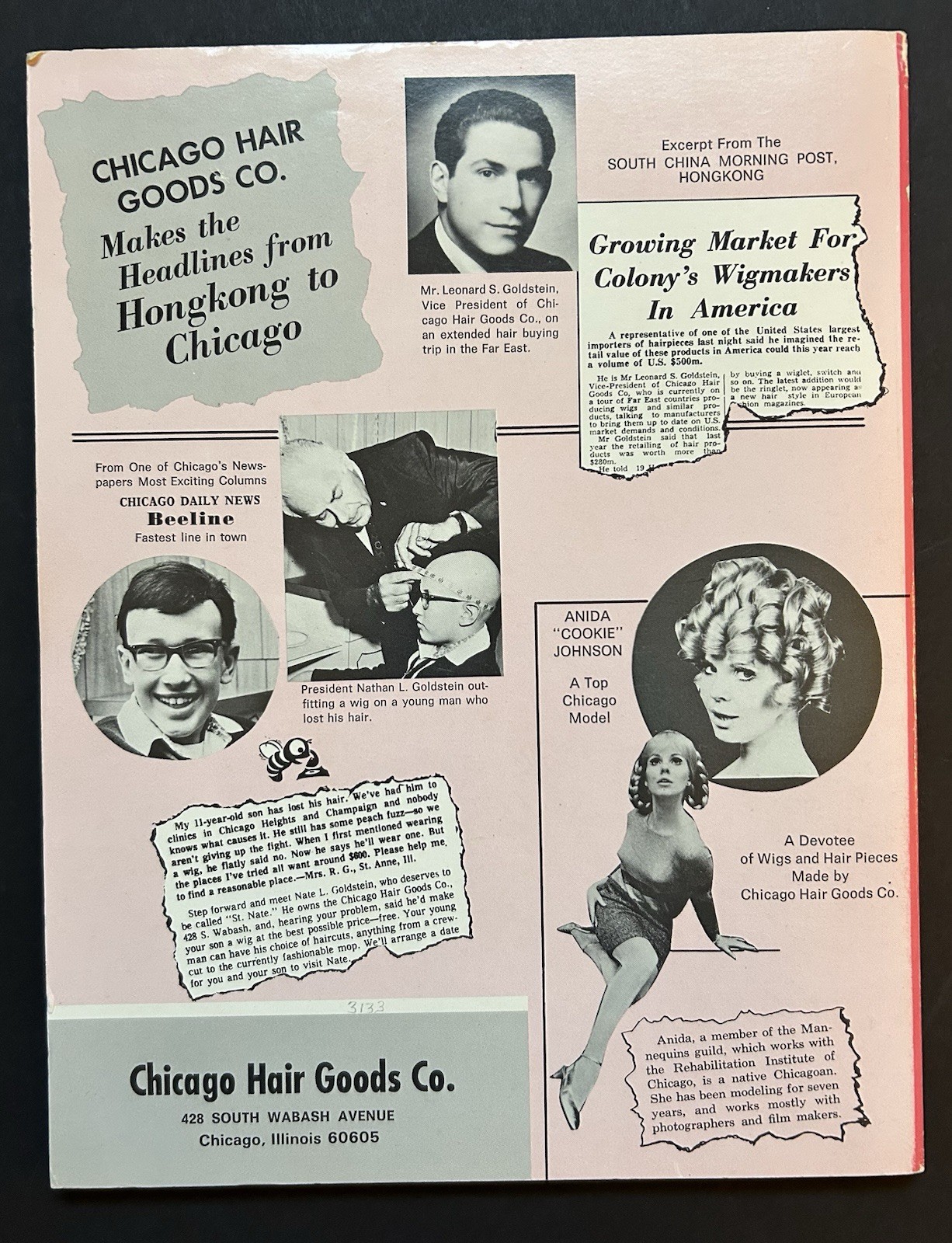 Chicago Hair Goods Catalog SALON Includes African American WIGS Ultra-Sheen