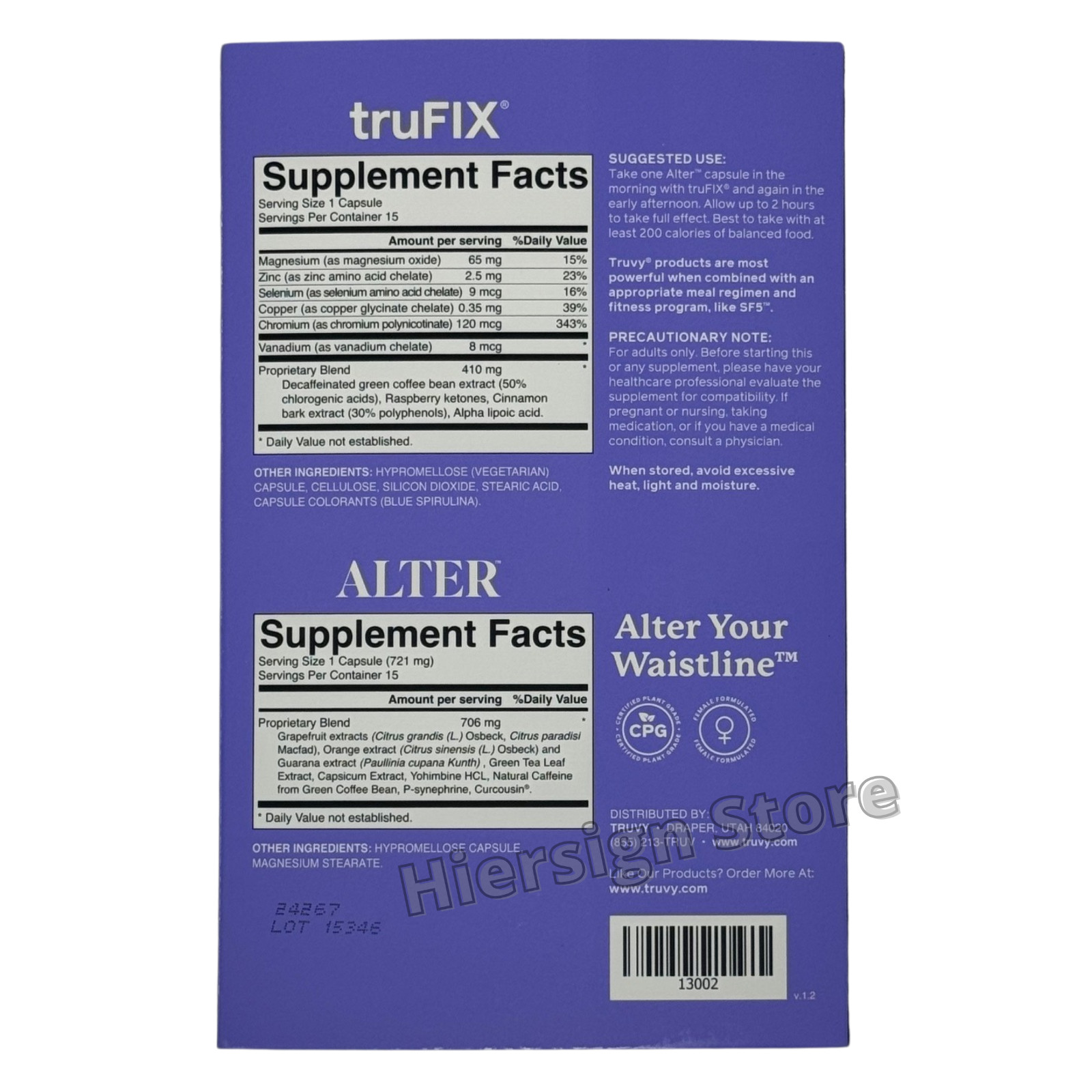 Truvy 28-Day Tru+ & Alter Weight Management System and Renu NEW Sealed Free Ship