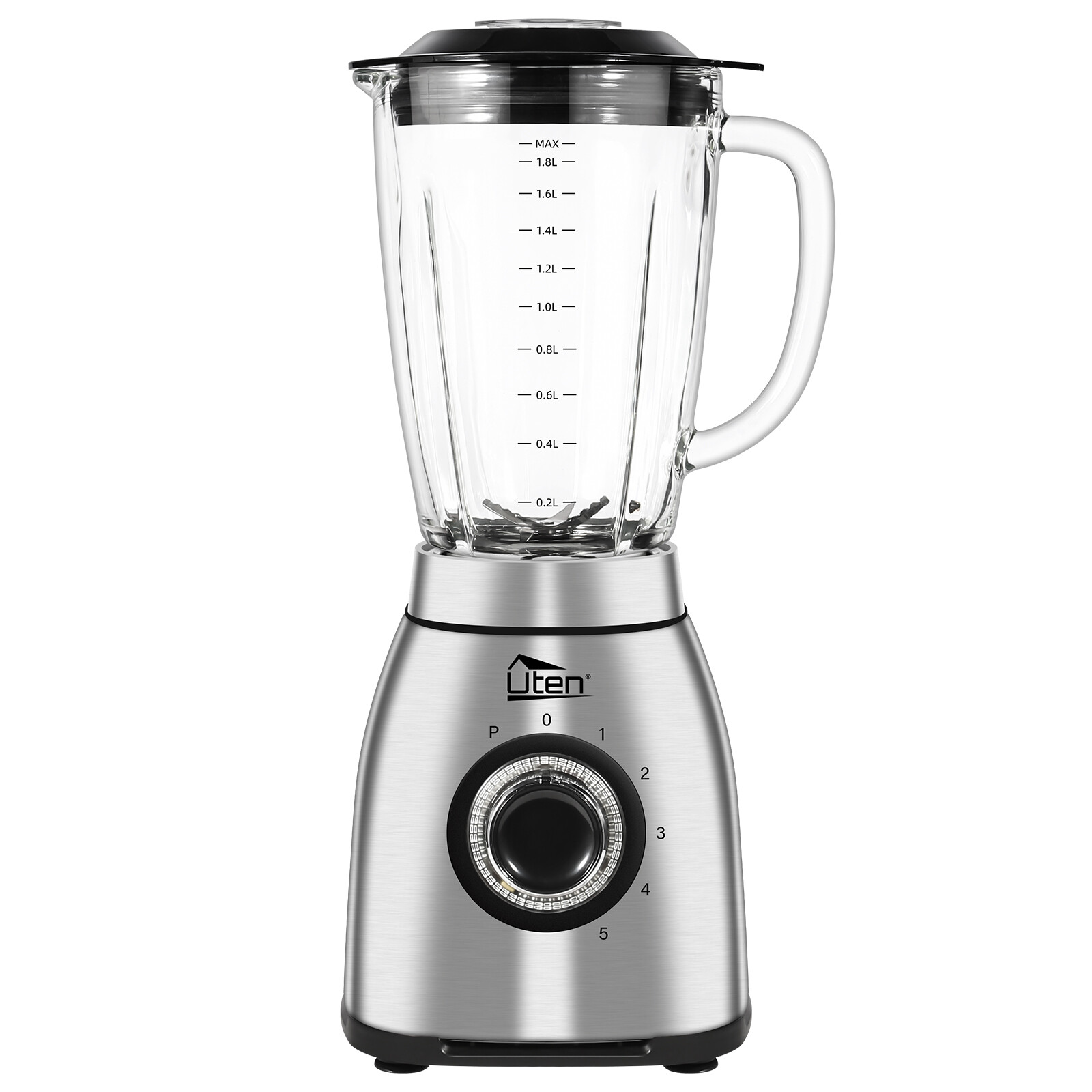 Blender Glass Stainless Steel 1800W Ice Crusher Smoothie Maker Universal Mixer