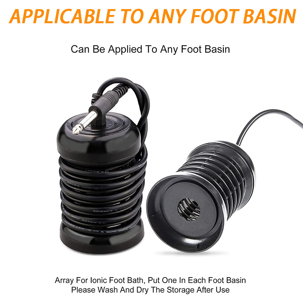 Ionic Foot Bath Detox Machine Ion Metal Spa Cleanse System with Slipper + Tub
