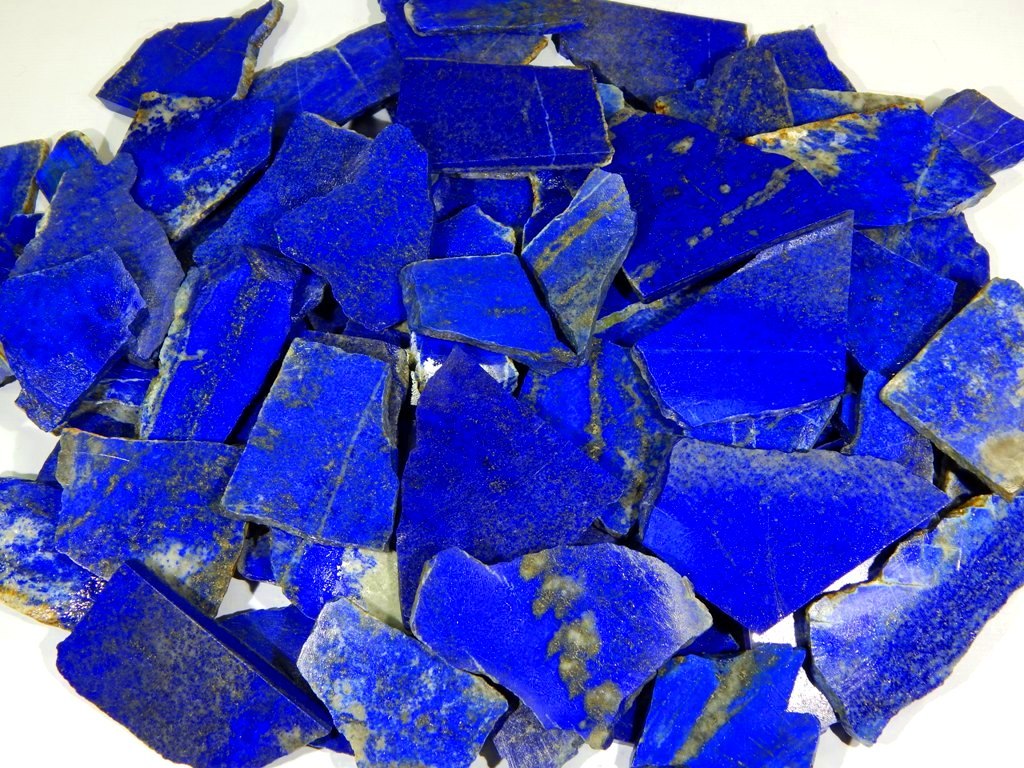 500Crt NATURAL BLUE LAPIS LAZULI ROCK ROUGH SLAB TILE AFGHAN UNTREATED GEMSTONES