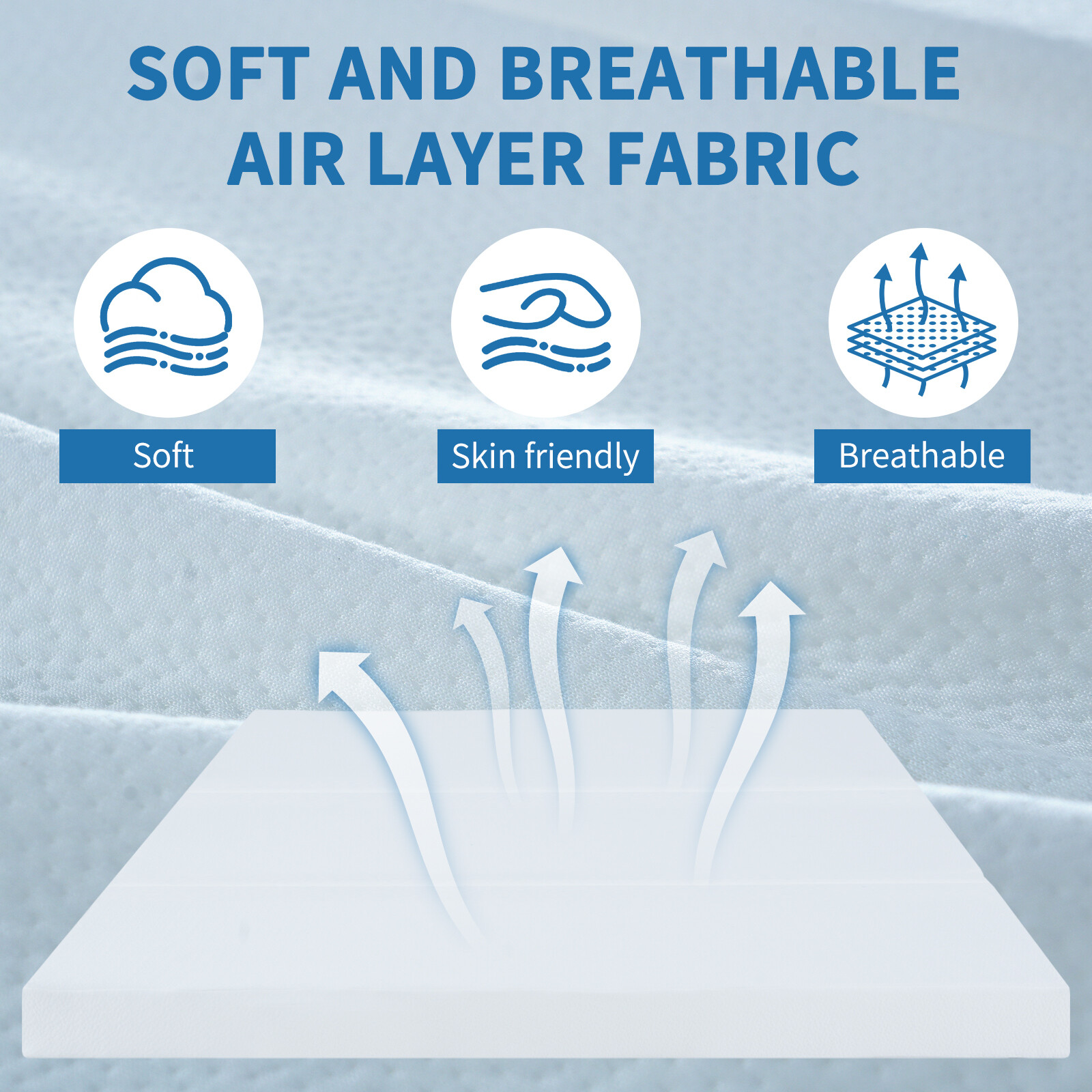 SLSY 4 Inch Memory Foam Replacement Mattress for Sofa Beds 3 Fold Mattress