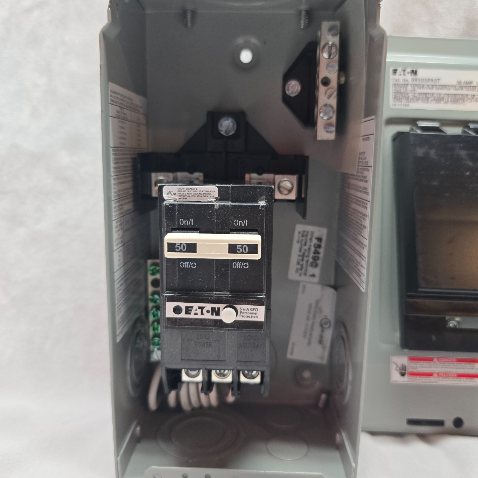 Eaton BR50SPAST 50A Hot Tub Panel Outdoor