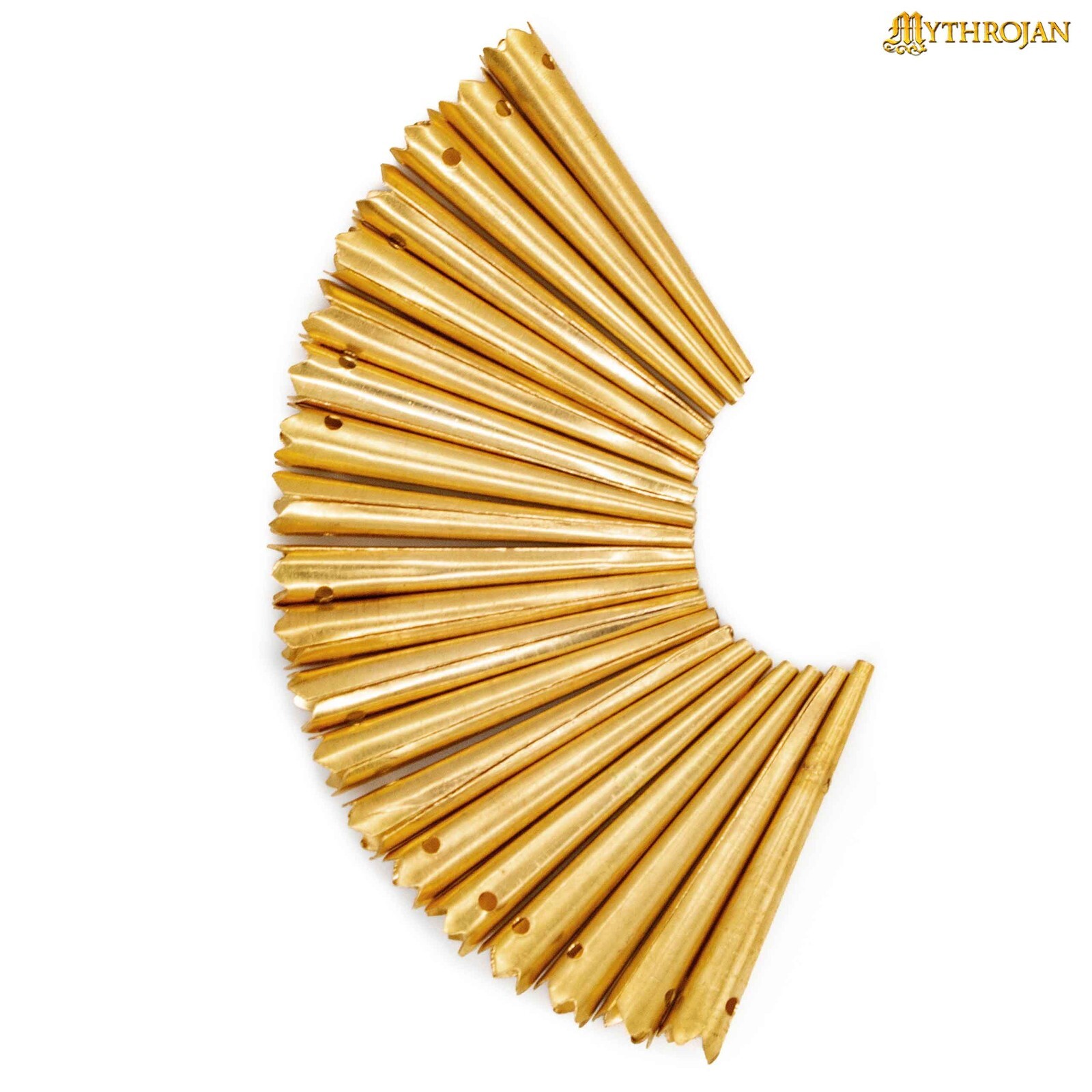 Brass Aiglets Medieval Viking Pure Solid Brass Chapes For Lacing Ends Set of 20