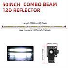 For Kawasaki mule 600 UTV Upper Roof 50" LED Light Bar & 4" Cube Pods + Wire Kit