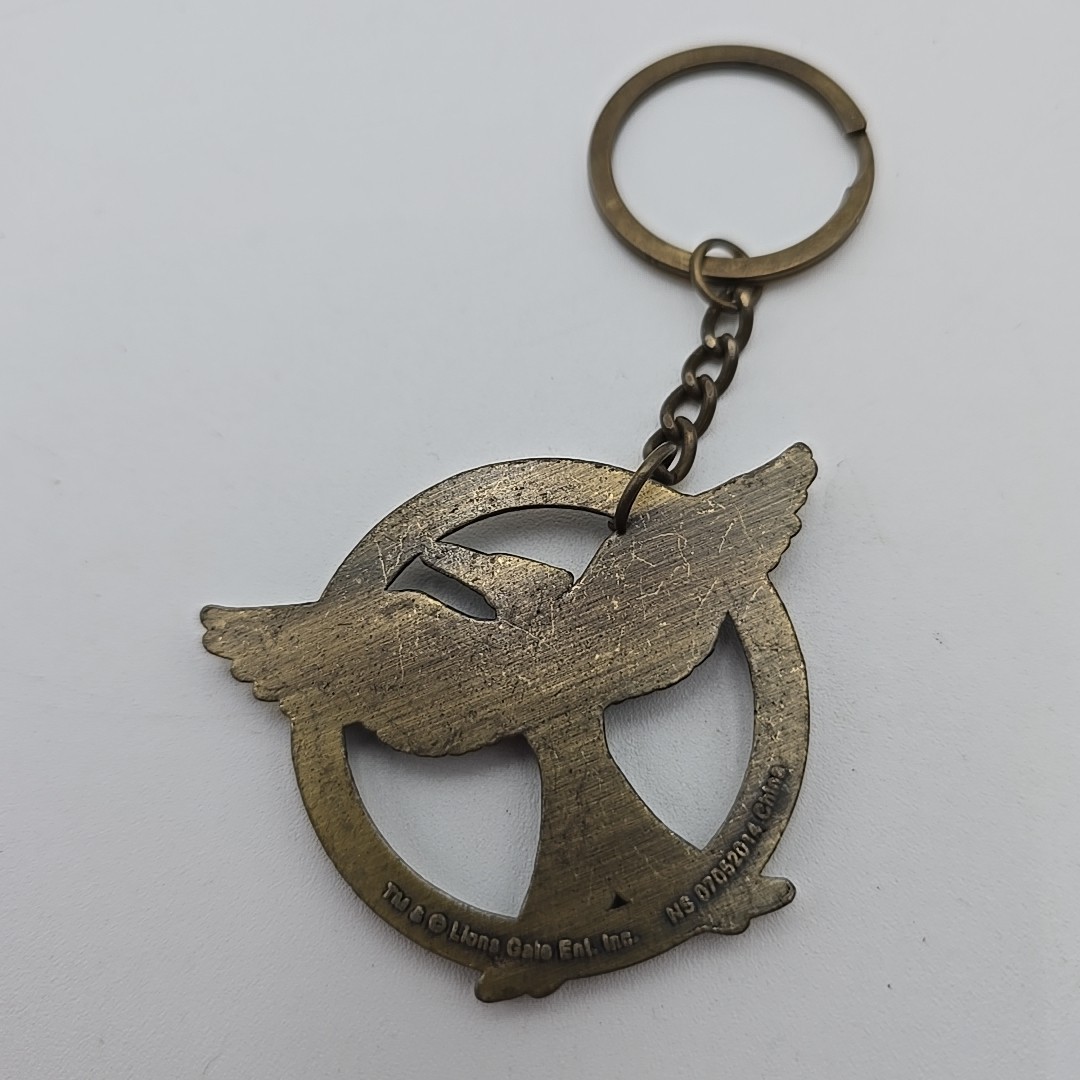 Hunger Games Mocking Jay Metal Key-Chain Key Ring Catching Fire Movie Promotion!