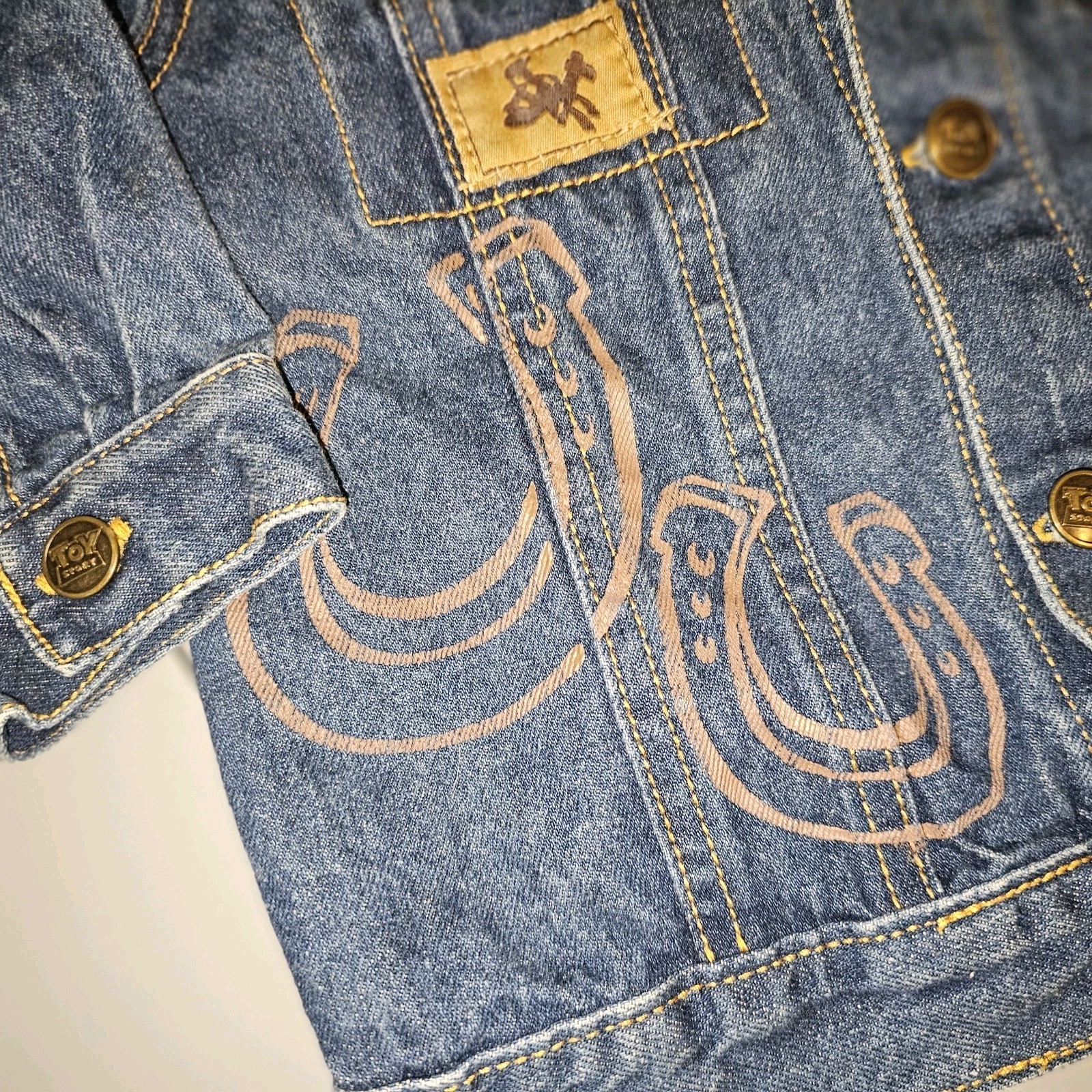 Vintage Disney Store Toy Story Jean Jacket 3t! Woody!