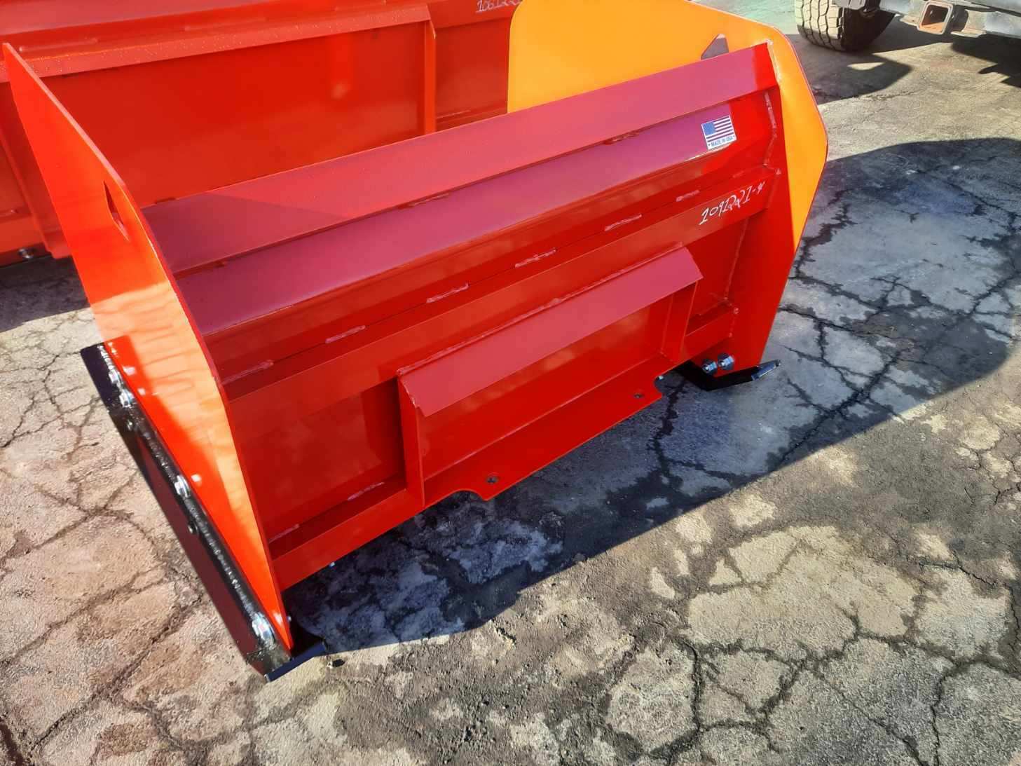 Mini Bobcat 4' HD Snow Pusher Box Rubber Back Drag MT52 MT55 MT85 MT100 463 S70