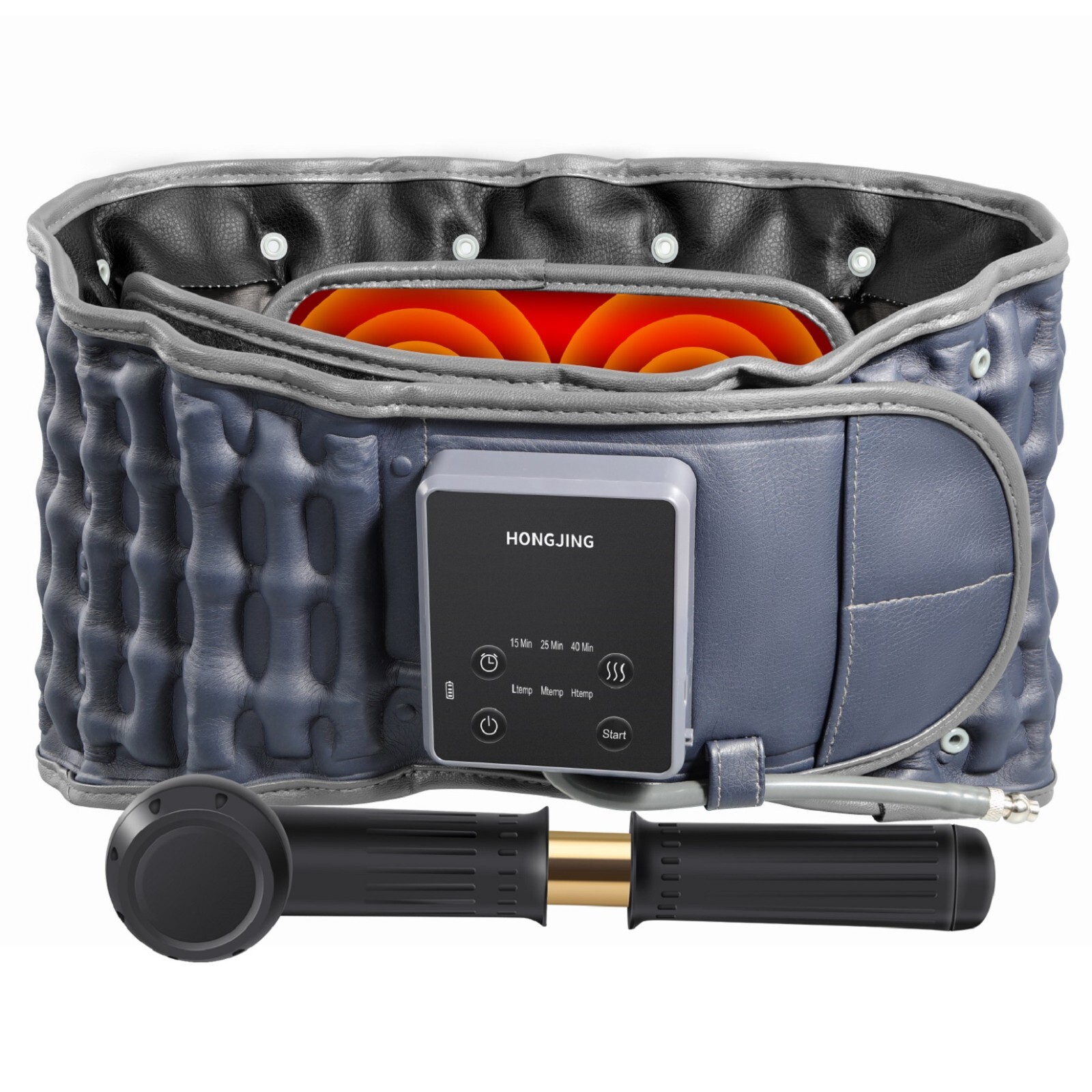 Inflatable Back Massager Belt with Heating & Vibration for Back Pain Relief