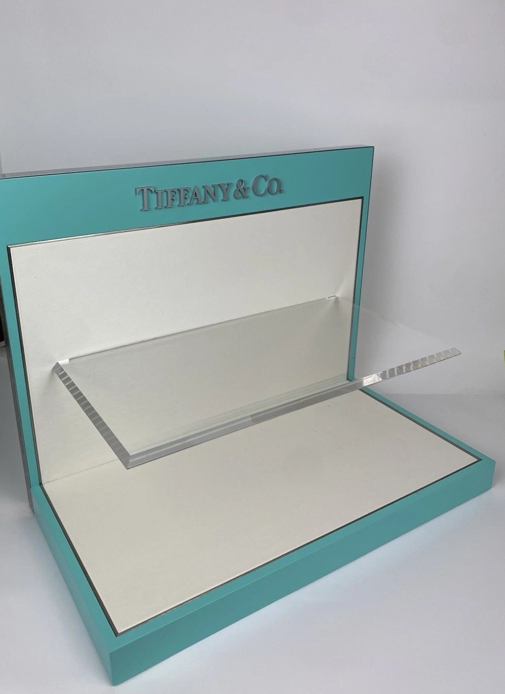 TIFFANY & CO COUNTER DISPLAY SHELF UNIT AUTHORIZED DEALER MADE IN ITALY