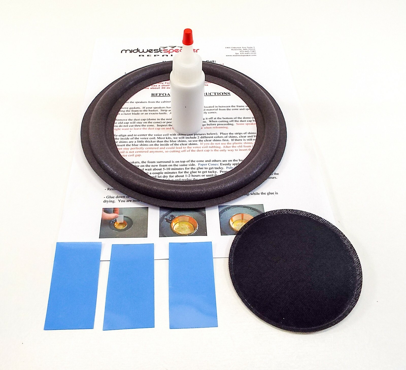 Paradigm PDR-8, v2, v3 Subwoofer 8" Speaker Repair Refoam Kit - 1 Foam
