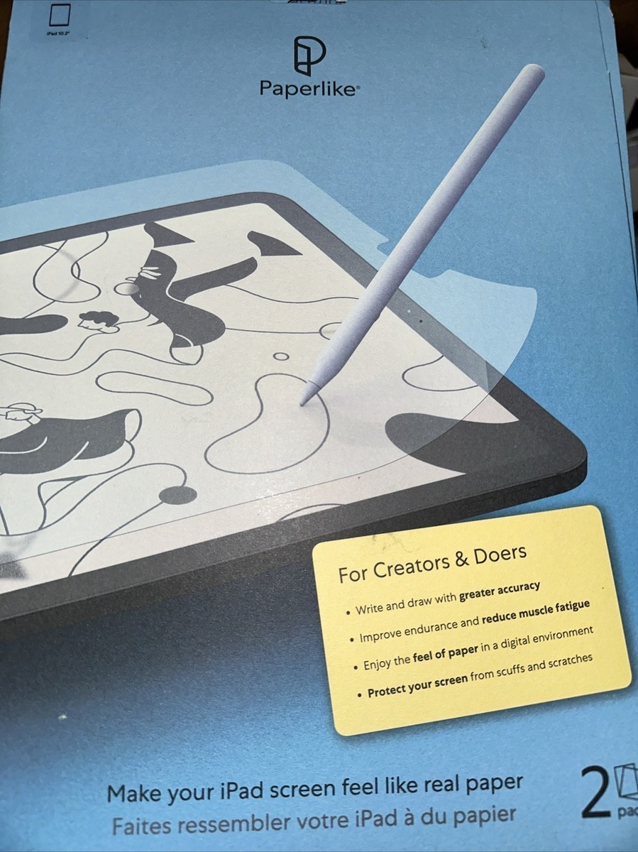 Paperlike 2 Pack iPad 10.2"- Screen Protector for Drawing/Writing Like On Paper