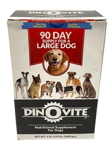 90 Day Supply, Large Dogs - Dinovite ProbioticSupplement for Dogs (45-75 lbs)