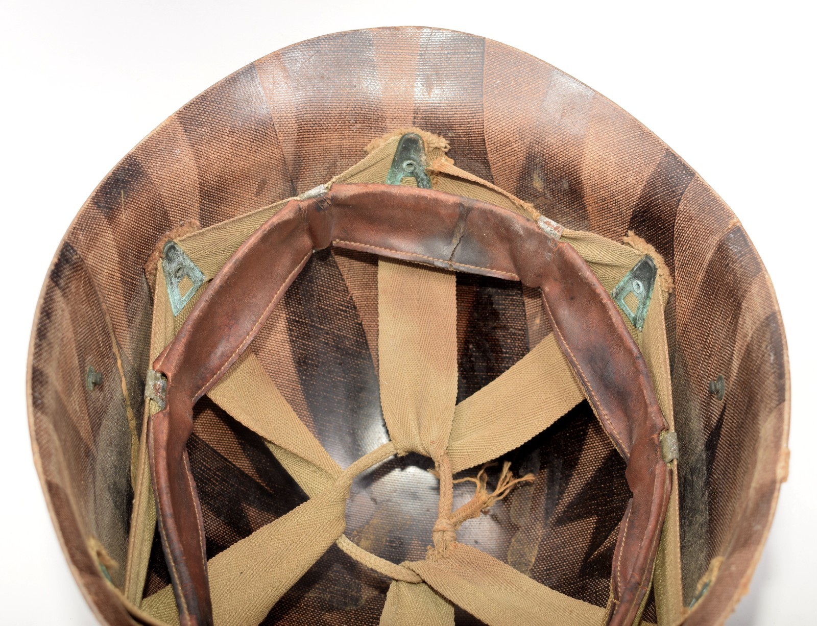 Original WWII US Military CAPAC M1 Helmet Liner w/ Sweatband, Nape Strap