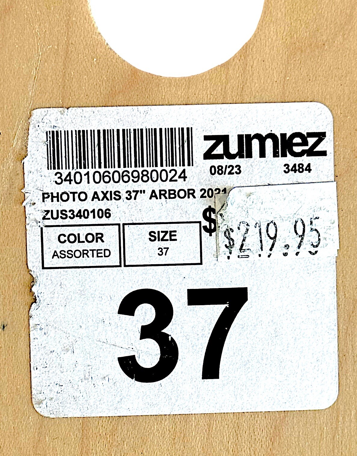 Photo Axis 37” ARBOR 2021 Performance Longboard Deck - 8.5" Photo Collection