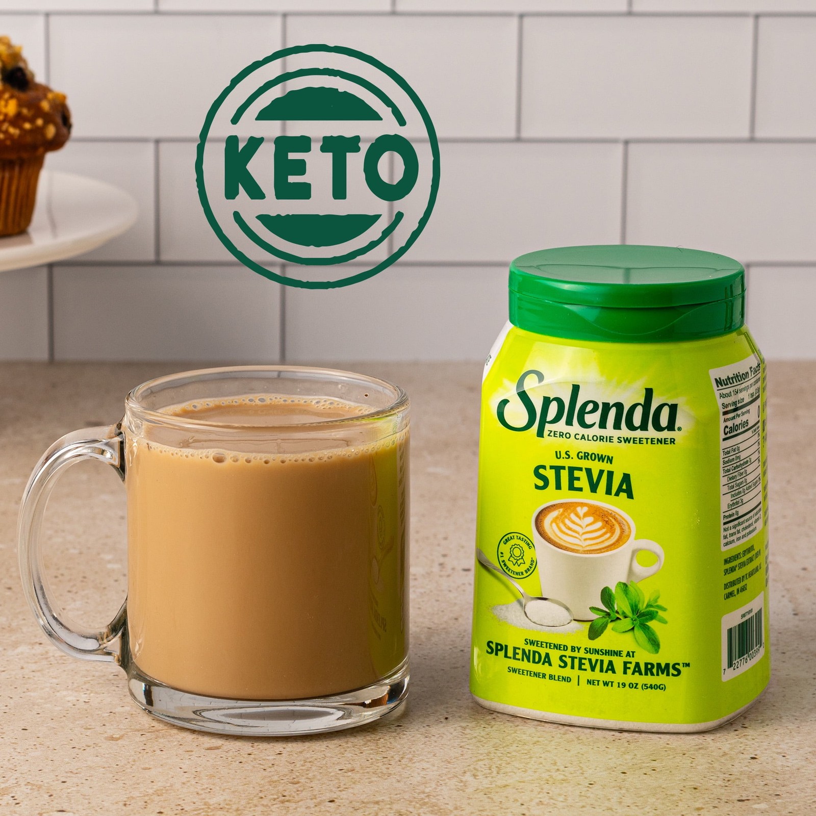 Splenda Stevia Sweetener Jar, 19oz