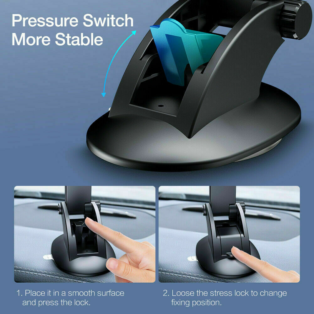 360° Universal Mount Holder Car Stand Windshield For Mobile Cell Phone GPS