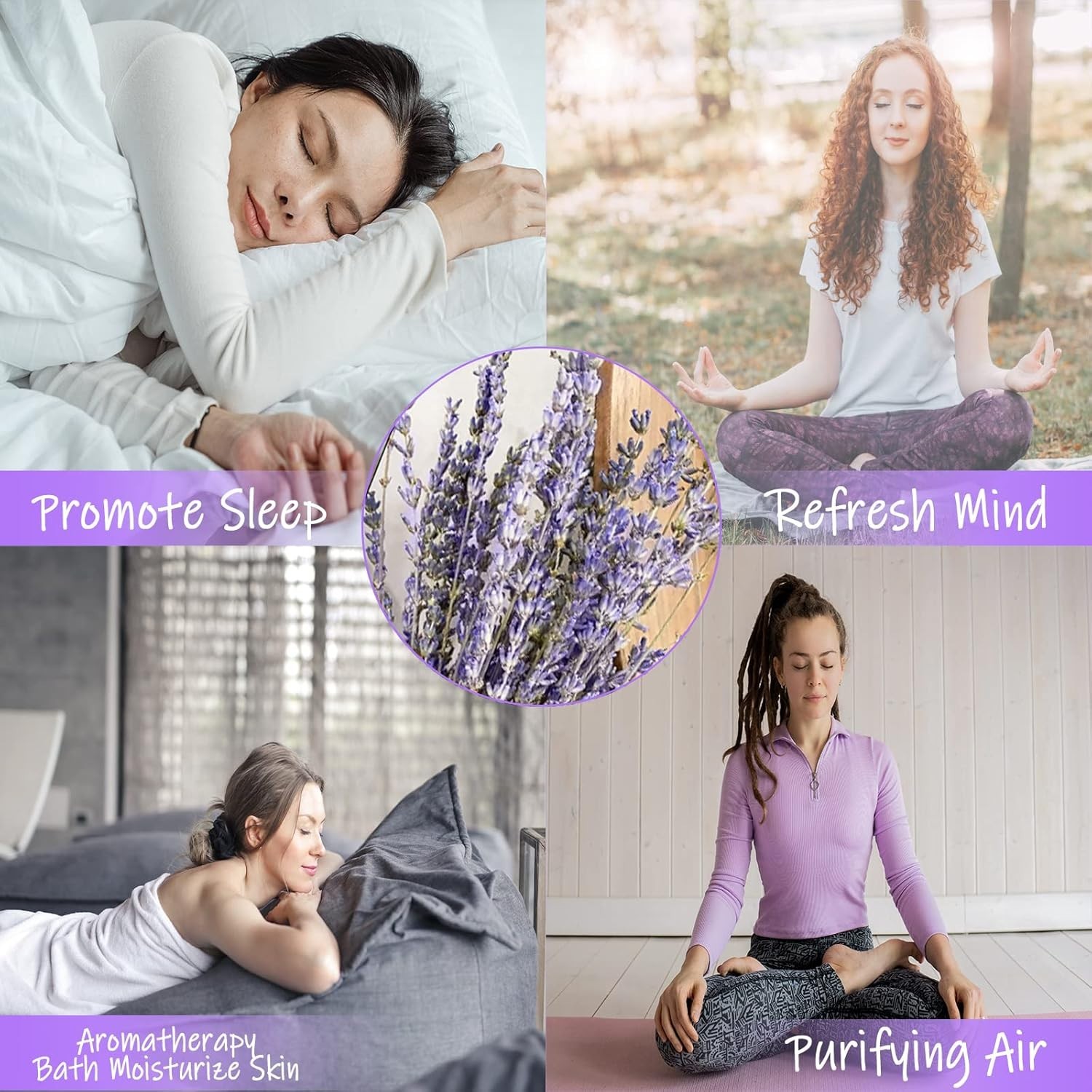 Dried Lavender Bundles, Natural Dried Lavender Flowers 520-560 Stems 16“ for ...