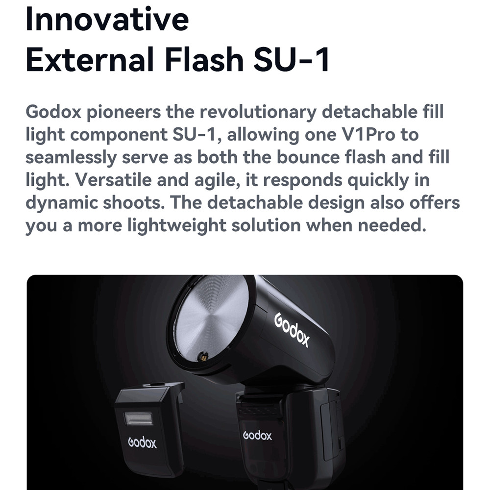 Godox V1Pro S TTL 2.4G Wireless Round Head Flash Light Speedlite For Sony Camera