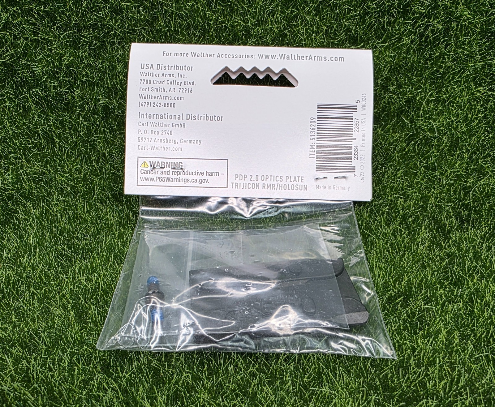 Walther PDP OEM Adapter Plate #2 for Trijicon RMR Gen 2.0 #5136209